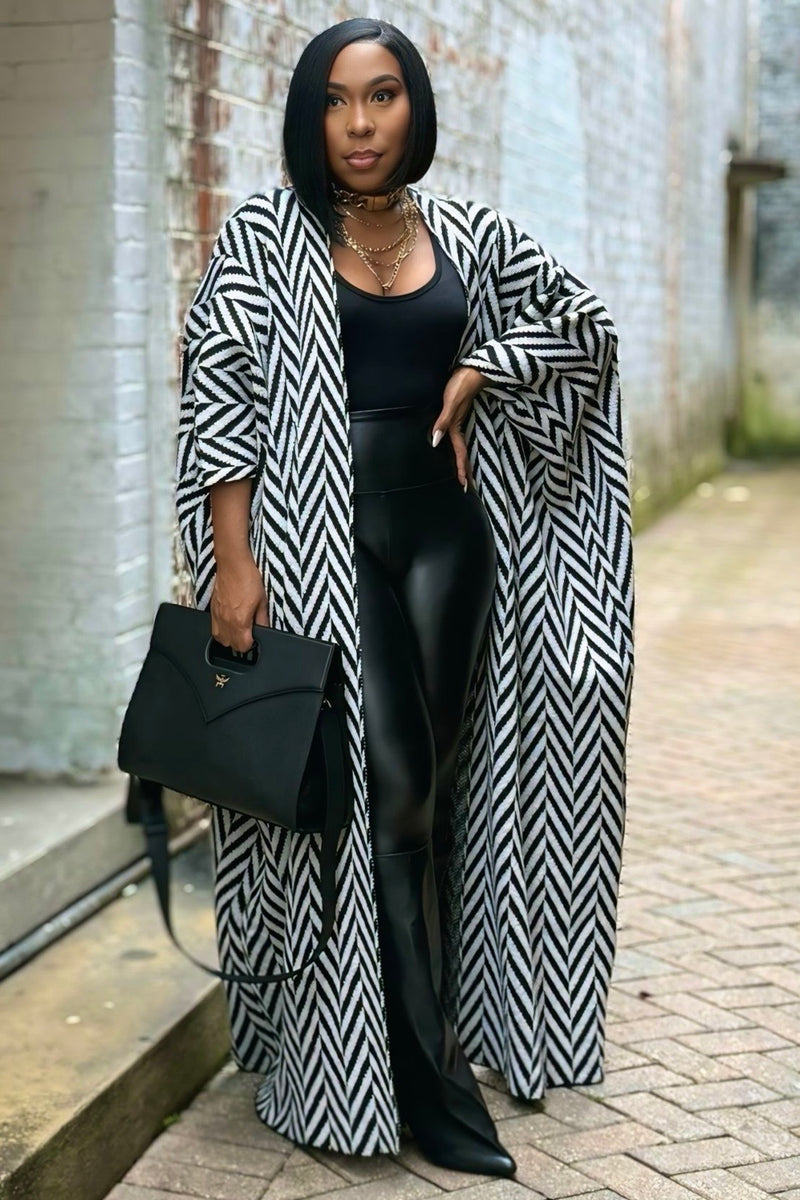 Carla Chevron Statement Cardigan