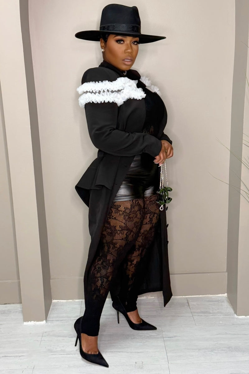 Nirvana Power Move Maxi Blazer Coat