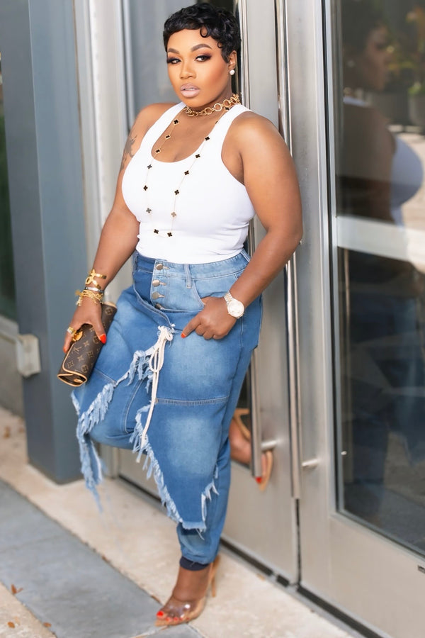 Falisia Fringe Benefits Jogger Jeans