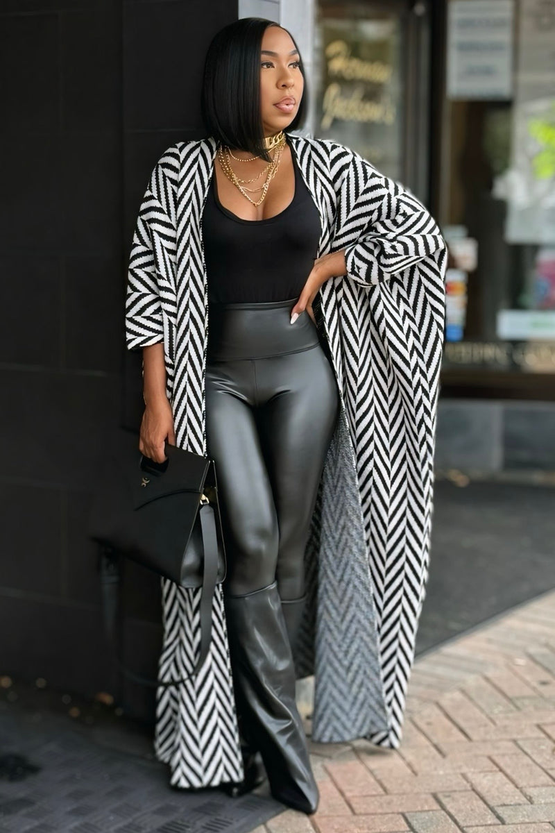Carla Chevron Statement Cardigan