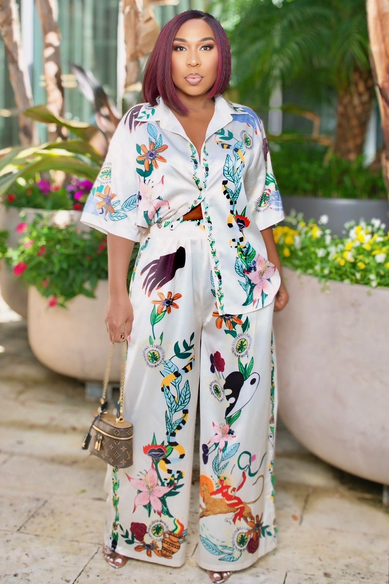 Carmen Tropical Muse Wide-Leg Set
