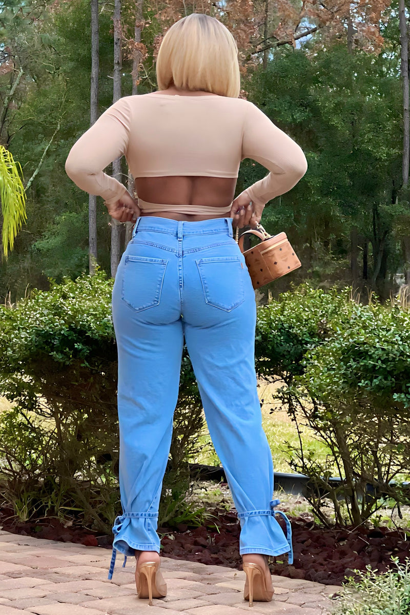 Shardae Pretty Basic Long Sleeve Wrap Top