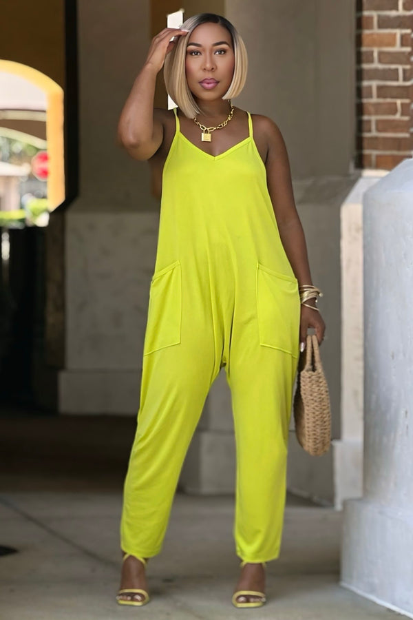Easy Does It Harem Jumper-Lime