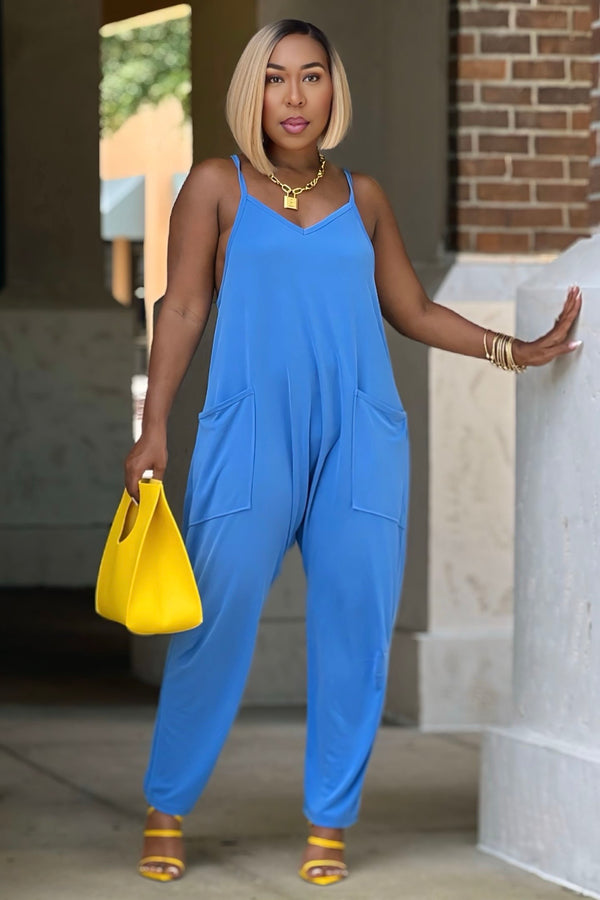 Easy Does It Harem Jumper-Blue